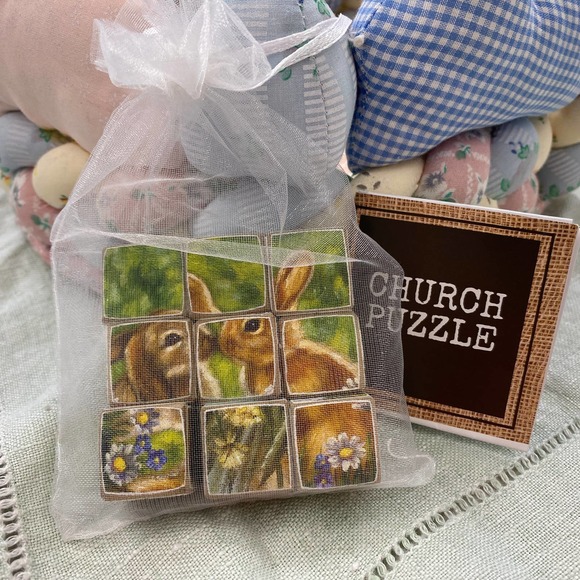 Children's Church Puzzle Retro Baby Animals Busy Quiet Fidget Toy Gift - Picture 1 of 12